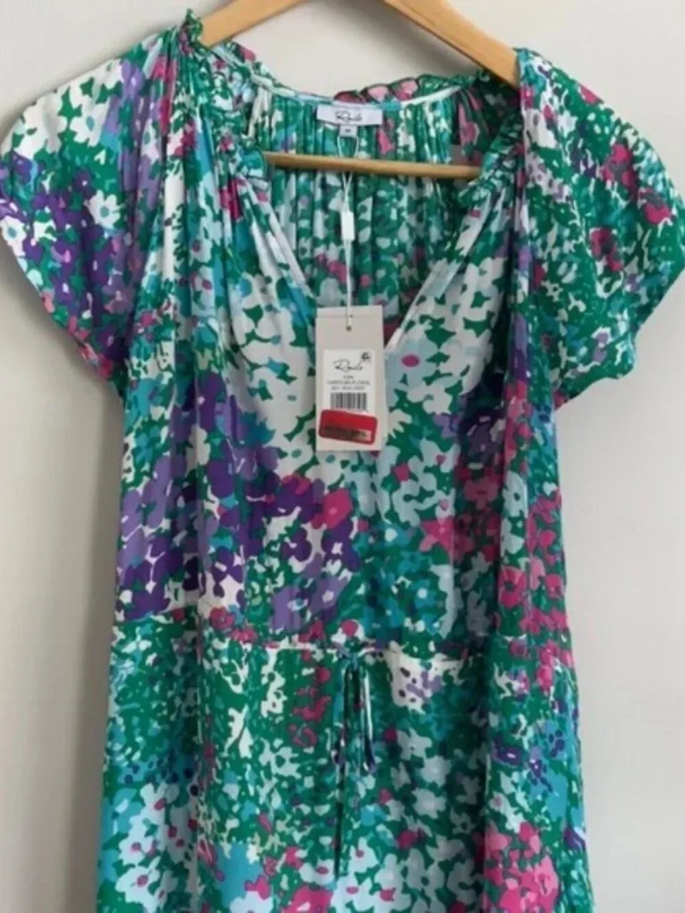 Rails Juni Gardenia Flora Midi Dress Size Medium - Picture 3 of 15